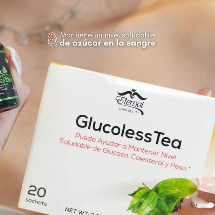 Té sin glucosa: apoyo natural para mantener un nivel de azúcar en sangre saludable y un peso equilibrado (paquete de 20 sobres)