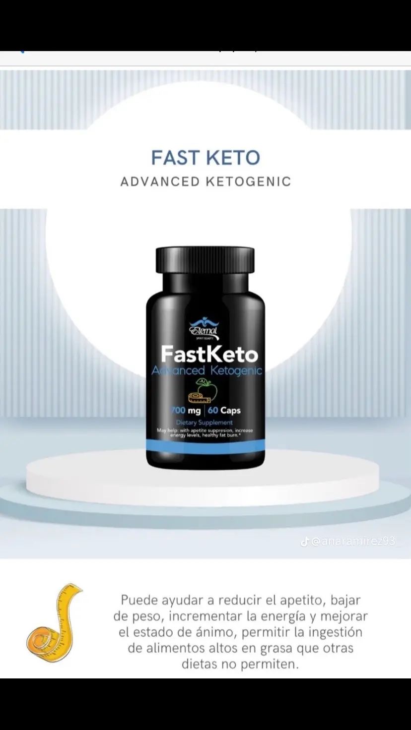 Fast Keto - Soporte cetogénico avanzado 700 mg - 60 cápsulas