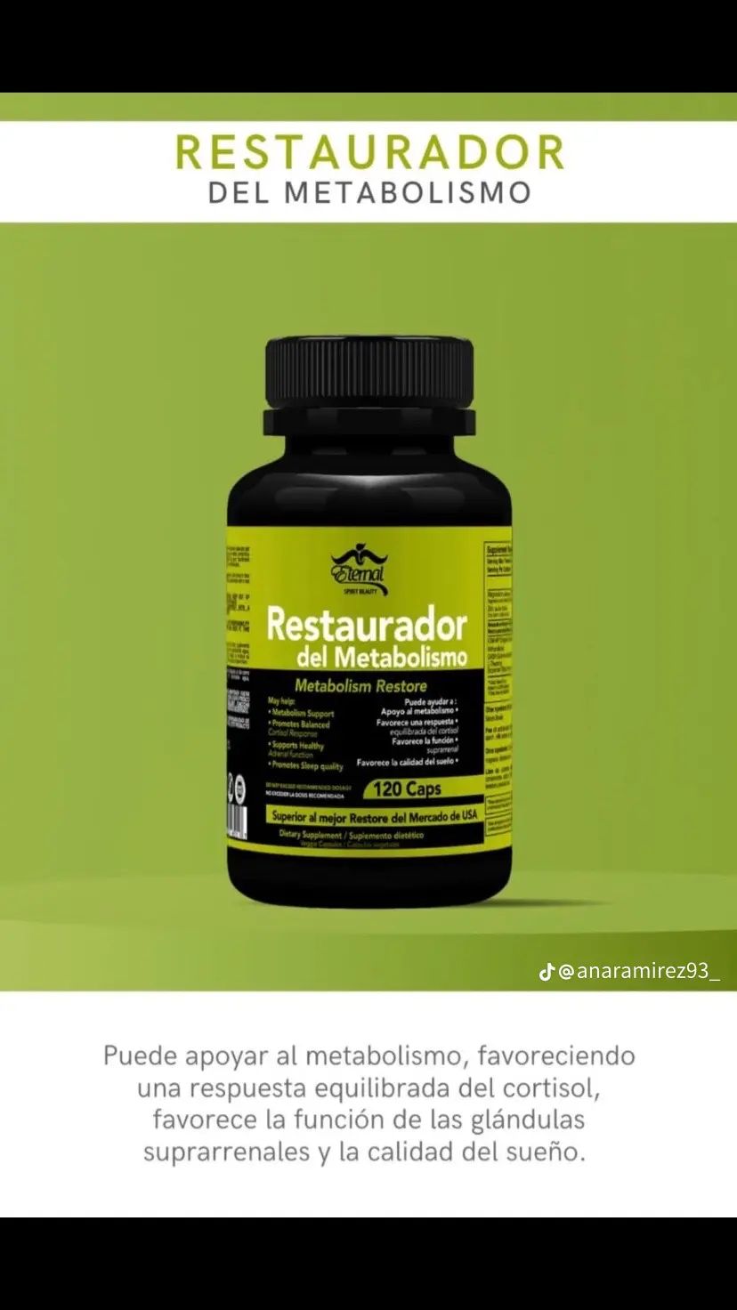 Restaurador del metabolismo - Eternal Spirit Beauty - 120 cápsulas