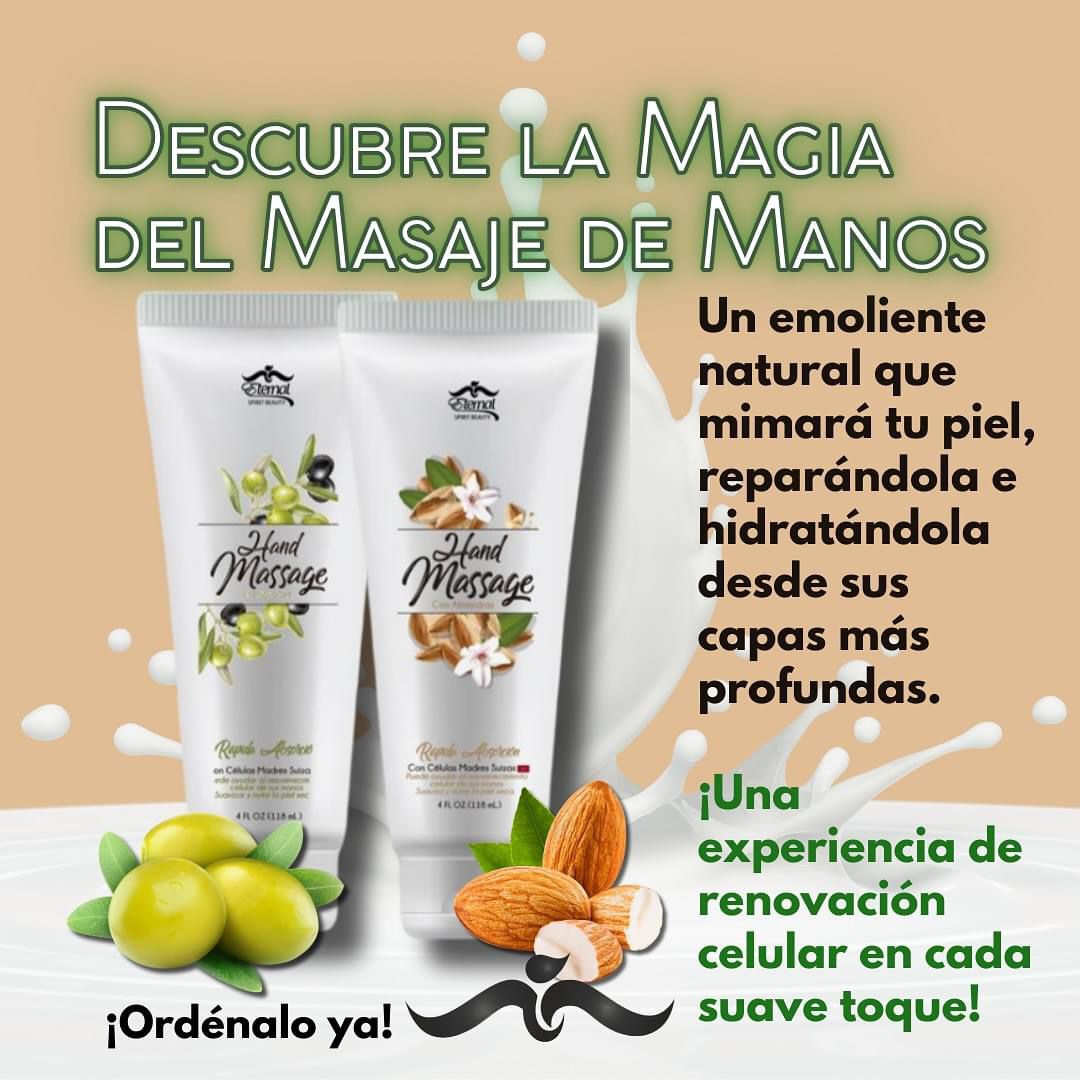 Crema para masajes de manos - Eternal Spirit Beauty - 4 fl oz